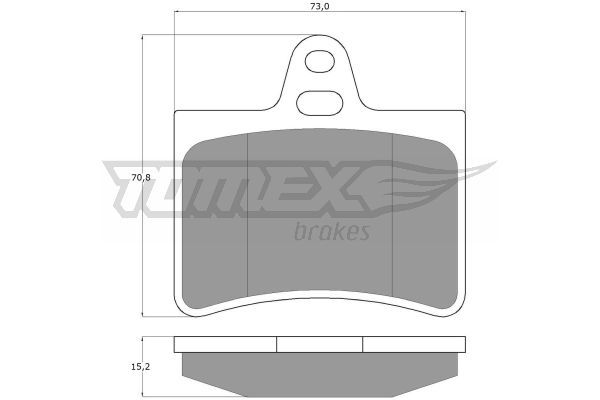 TOMEX BRAKES Комплект тормозных колодок, дисковый тормоз TX 13-33